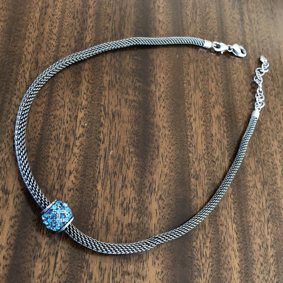 Vintage Retired Brighton Large Mesh Link  Add A Charm  Necklace - Picture 10 of 14